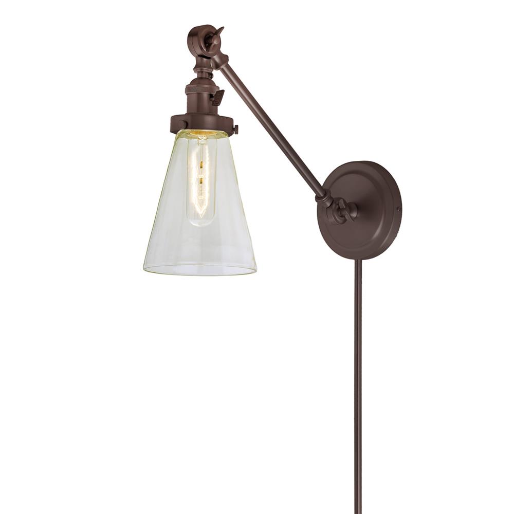 JVI Designs 1255-08 S10 Soho One Light  Double Swivel Barclay Wall Sconce in Oil Rubbed Bronze